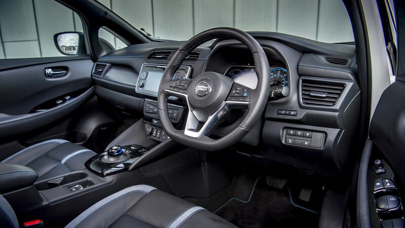 Inside, the Leaf is well built and pretty comfy, though, the driving position would be better if the steering wheel were reach-adjustable