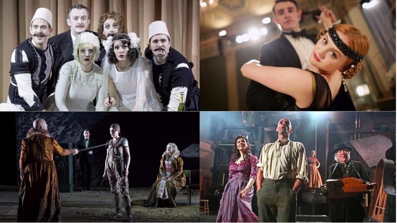 Best costume nominees Così Fan Tutte (nominee is Hannah Clark), The Great Gatsby (Peter O’Brien), Radamisto (Annemarie Woods), and Woyzeck in Winter (Joan O’Clery)