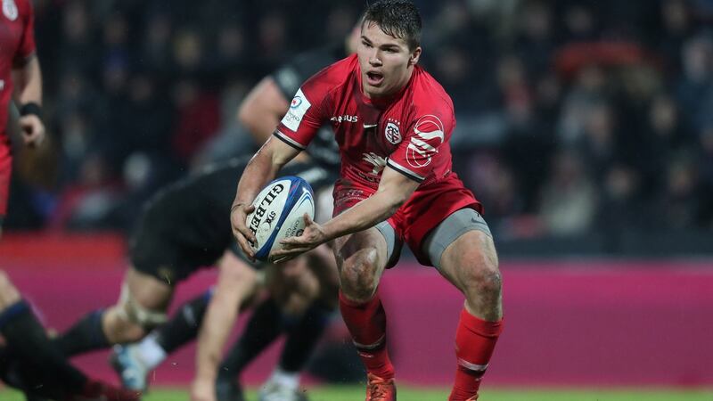 Antoine Dupont: Strong and quick, he possesses excellent vision and can also place-kick in the true tradition of French No 9’s. Photograph: Billy Stickland/Inpho