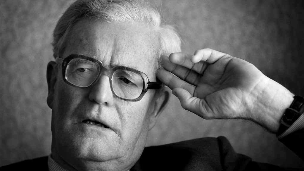 Stát Rúnaí an Tuaiscirt, Douglas Hurd. Grianghraf: Frank Miller/The Irish Times