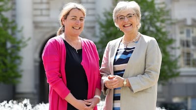 Áine Lynch of the National Parents Council and Minister for Children and Youth Affairs, Dr Katherine Zappone.