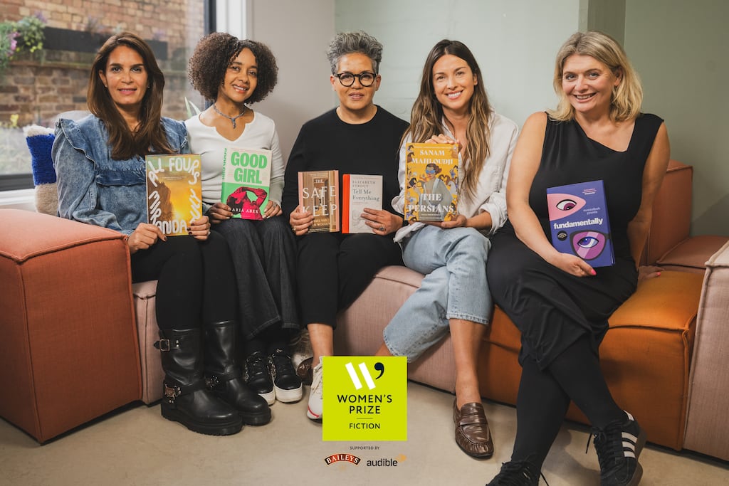 Women's Prize for Fiction 2025 judges with their shortlisted titles