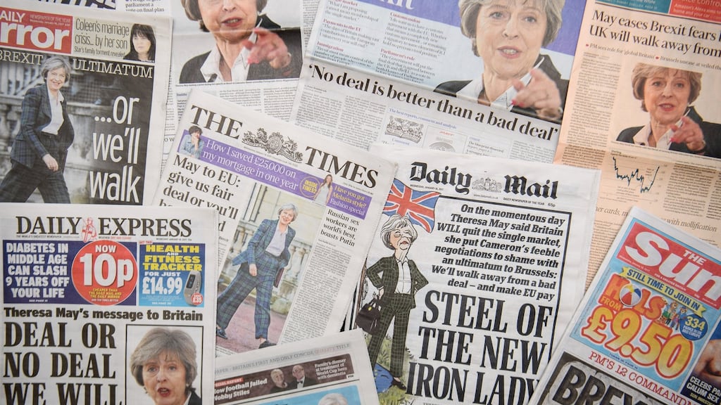 Theresa May’s speech put an end to any remaining delusions on either side of the Irish Sea that somehow Britain will be able to retain access to the EU single market and customs union. Photograph: Getty Images