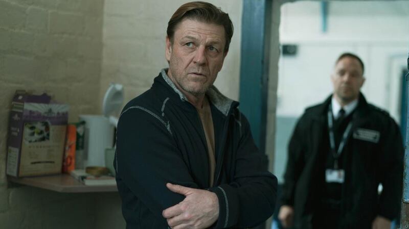 Bean with Stephen Graham in Time. Photograph: James Stack/BBC