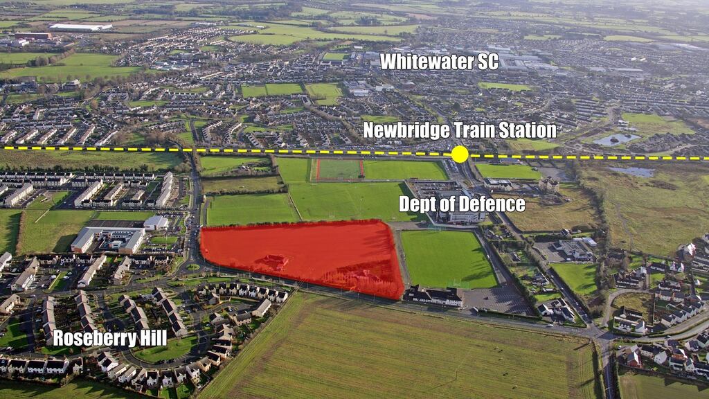 The housing site close to the Army Barracks at Rickardstown in Newbridge, Co Kildare