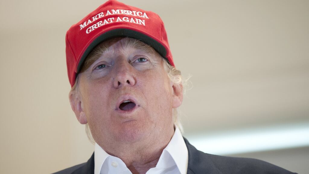 Republican Donald Trump: “Hillary Clinton wants to abolish the Second Amendment, not change it; she wants to abolish it.” File photograph: Jane Barlow/PA Wire