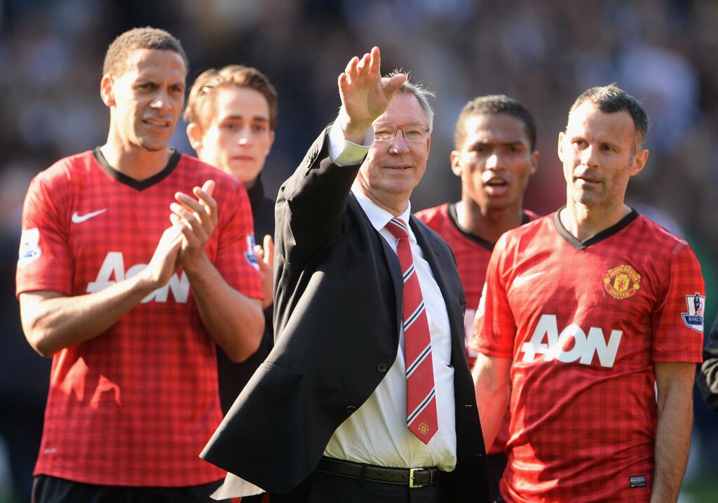 Glory days: Alex Ferguson after his 1,500th and final match in charge against West Bromwich Albion and Manchester United at The Hawthorns on May 19th, 2013. File photograph: Getty Images