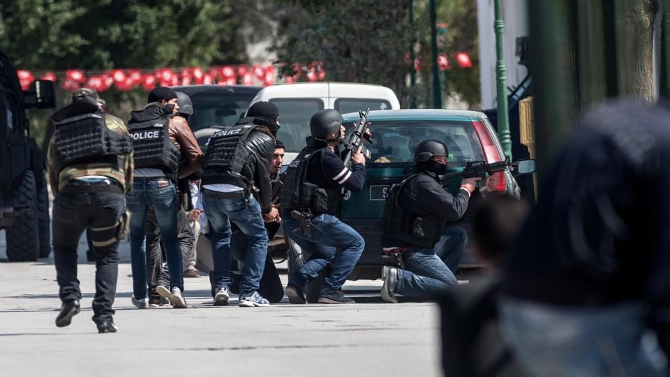 Bardo massacre: police respond to the attach of March 18th, 2015. Photograph: Amine Landoulsi/Anadolu/Getty