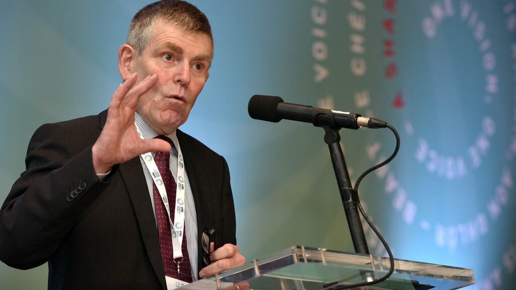Prof Tony Fahey speaking at the annual conference of Education and Training Boards Ireland on Thursday. Ireland faces a challenge in matching education levels to skills needs.