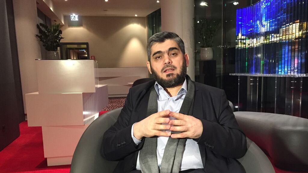 Mohammed Alloush who has resigned as chief negotiator for the opposition at the Syrian peace talks. Photograph: Bassam Hatoum/AP