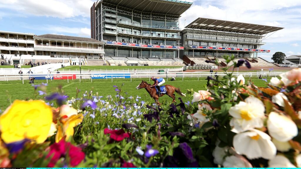Love ridden by Ryan Moore wins the Darley Yorkshire Oaks during day two of the Ebor Festival at York racecourse. Photograph: David Davies/Getty Images