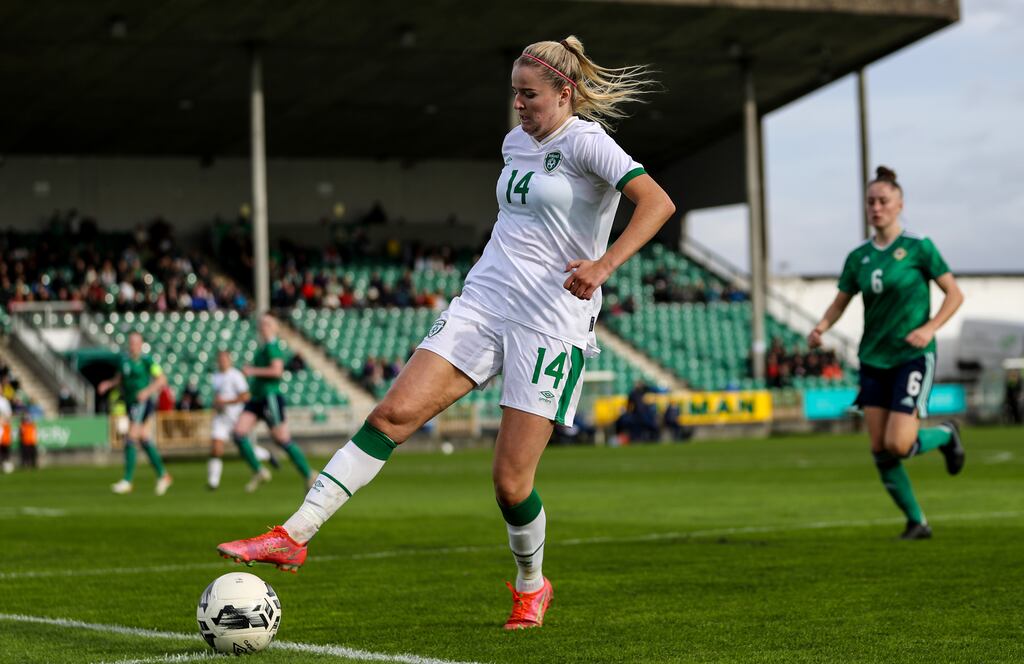 Peamount United striker Erin McLaughlin has received a first call-up to the Ireland senior squad for the training camp in Spain and friendly against Morocco. Photograph: Evan Treacy/Inpho