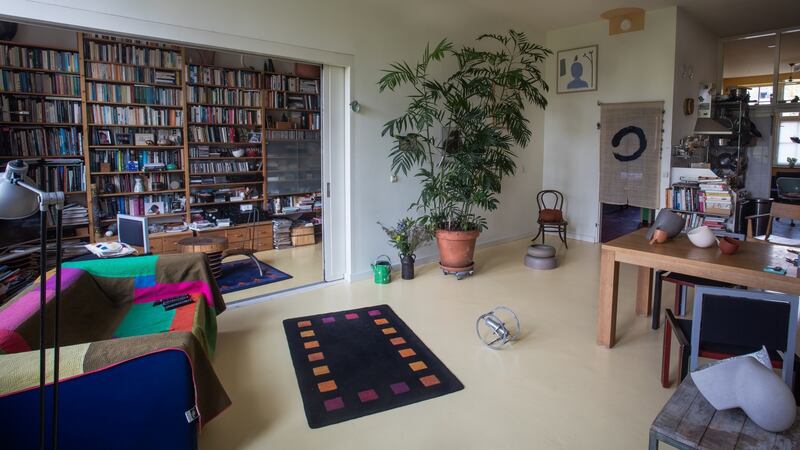 The living room in Deirdre McLoughlin’s apartment in Amsterdam.