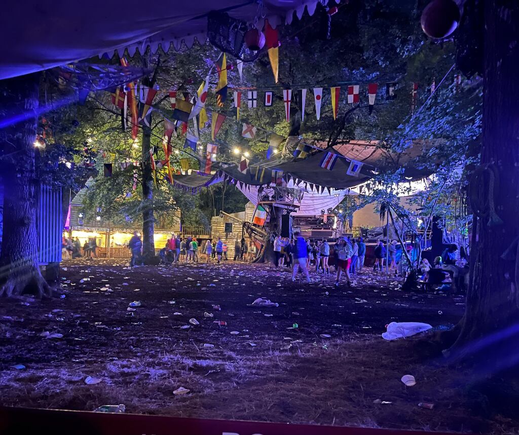 Marooned at the Electric Picnic, after missing the bus home. Photograph: Frank McNally