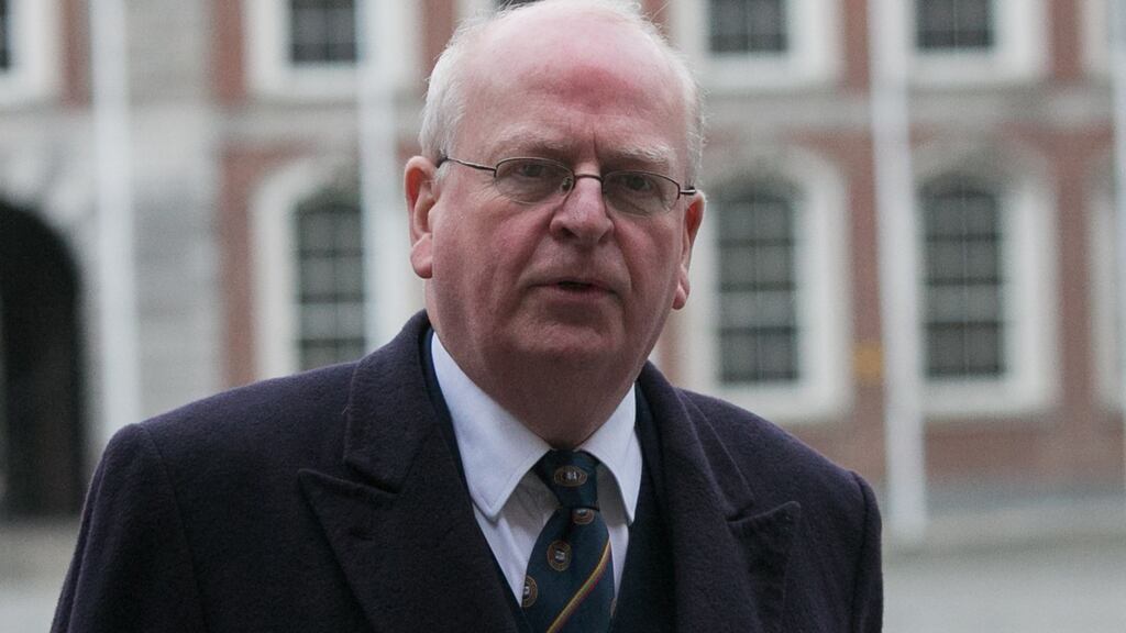 Michael McDowell SC, who is representing Garda whistleblower Sgt Maurice McCabe,  is questioning former commissioner Nóirín O’Sullivan. Photograph: Collins.