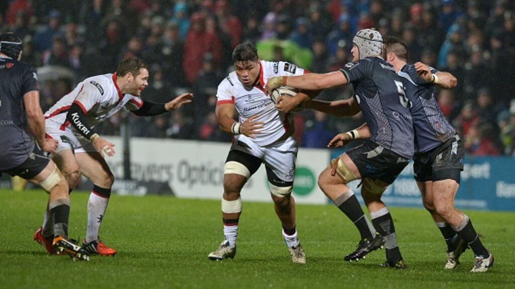 Ulster’s Nick Williams has been ruled out for the rest of the season. Photograph: Getty