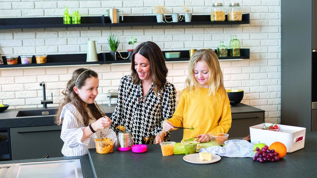 Siobhán Berry with daughters Ashleigh (10) and Jessica (8)