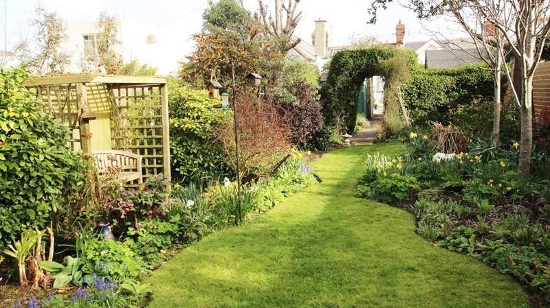 14 Station Road Cottages has an 140 ft garden divided into three distinct spaces