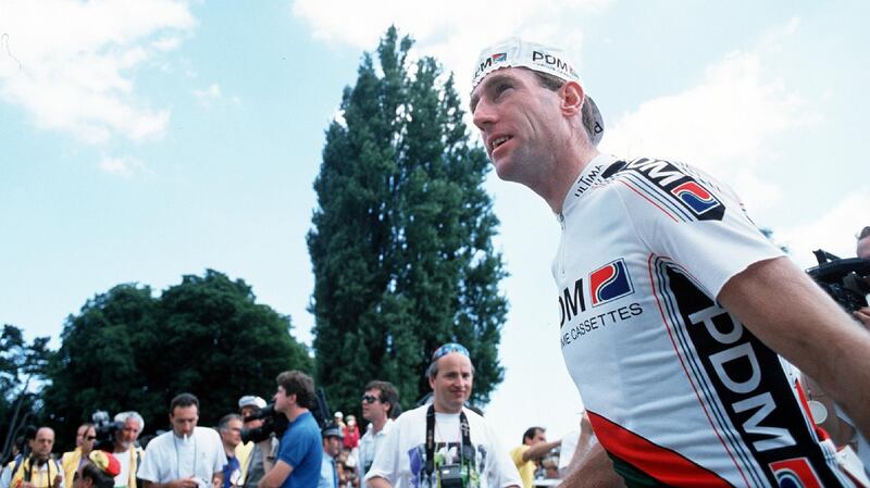 Sean Kelly was in the middle of his best-ever season in 1986 when a brutal crash ruled him out of the Tour de France. File photograph: Billy Stickland/Inpho