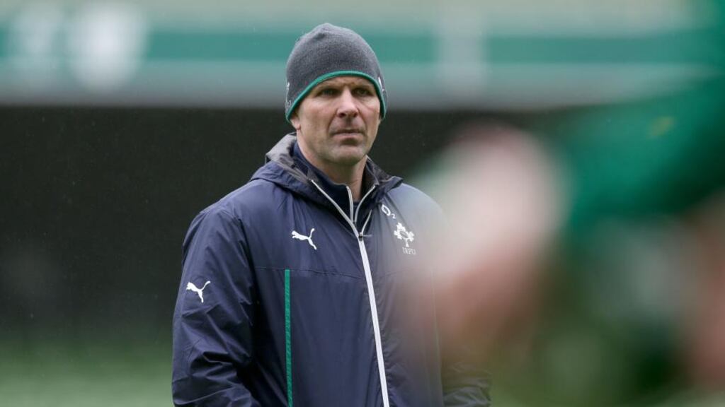 Ireland forwards coach John Plumtree.