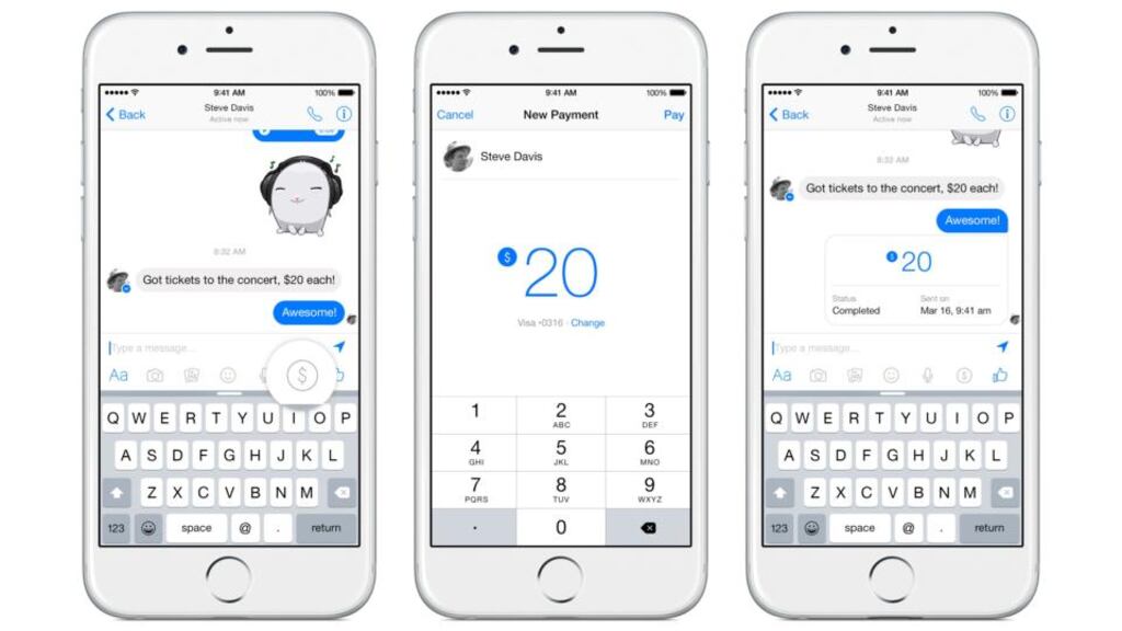 Facebook is adding payments to its Messenger service, but only for US users.