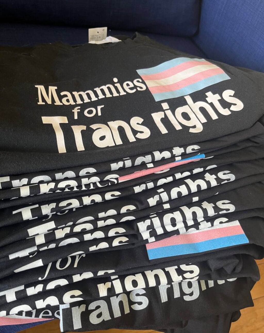 Mammies for Trans rights T-shirts. Photograph: Karen Sugrue/Twitter