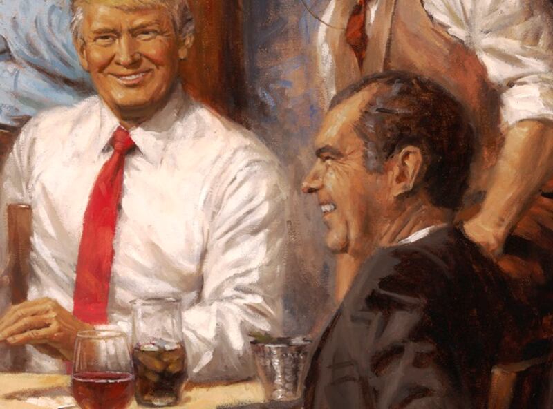 Richard Nixon in Andy Thomas’s painting