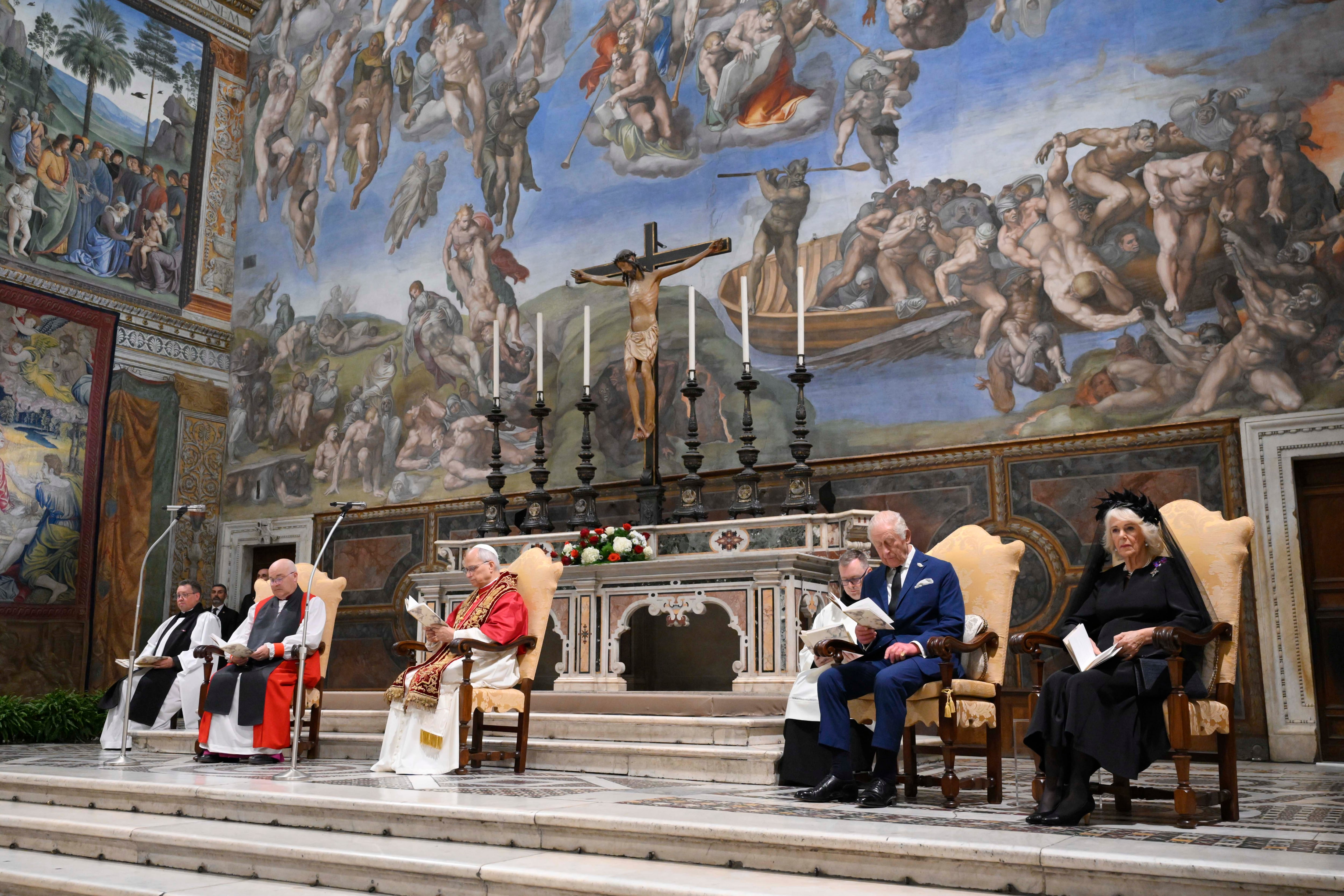 King Charles and Pope Leo pray together in a 500-year first