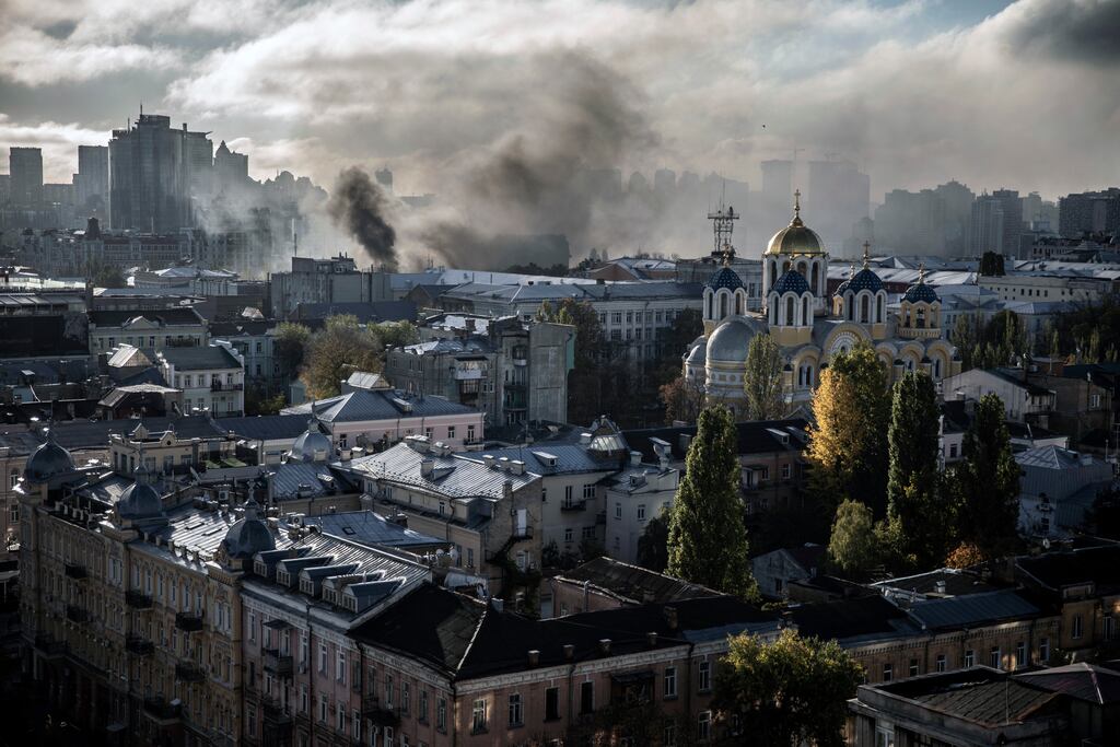 Western and Ukrainian officials, as well as military analysts, have cited a lack of air defences as one of Kyiv’s main weaknesses as it seeks to protect itself from Russian attacks, such as the deadly missile and drone strikes that hit several of its largest cities on Monday. Photograph: Finbarr O'Reilly/The New York Times