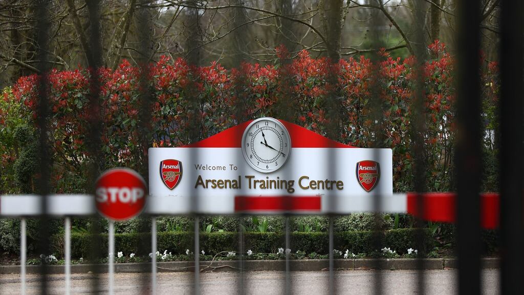 In line with government advice, all Arsenal players and backroom staff were forced into a 14-day self-isolation period due to working in such close proximity to Mikel Arteta - their manager who tested positive for coronavirus. Photograph: PA