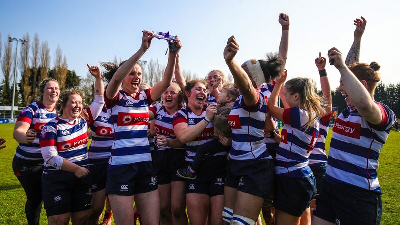Blackrock responded to their league final disappointment by winning the plate. Photograph: Evan Treacy/Inpho