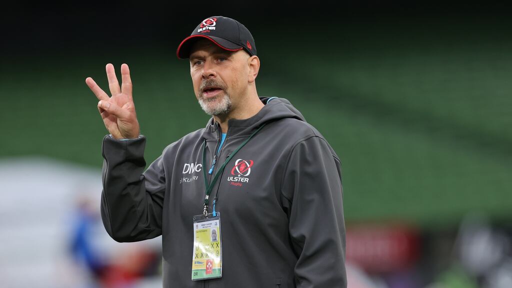 Ulster head coach Dan McFarland has named Billy Burns, Louis Ludik and Alan O’Connor in his starting team for the trip to Edinburgh. File photograph: Inpho
