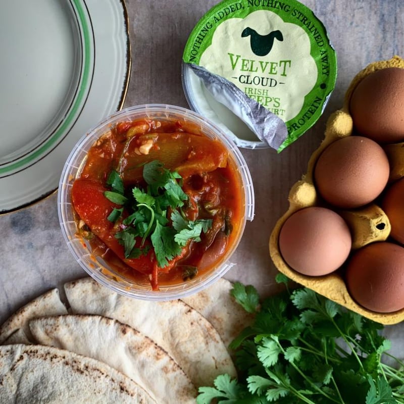 Store cupboard items and fresh food to make dinner from Cafe Rua