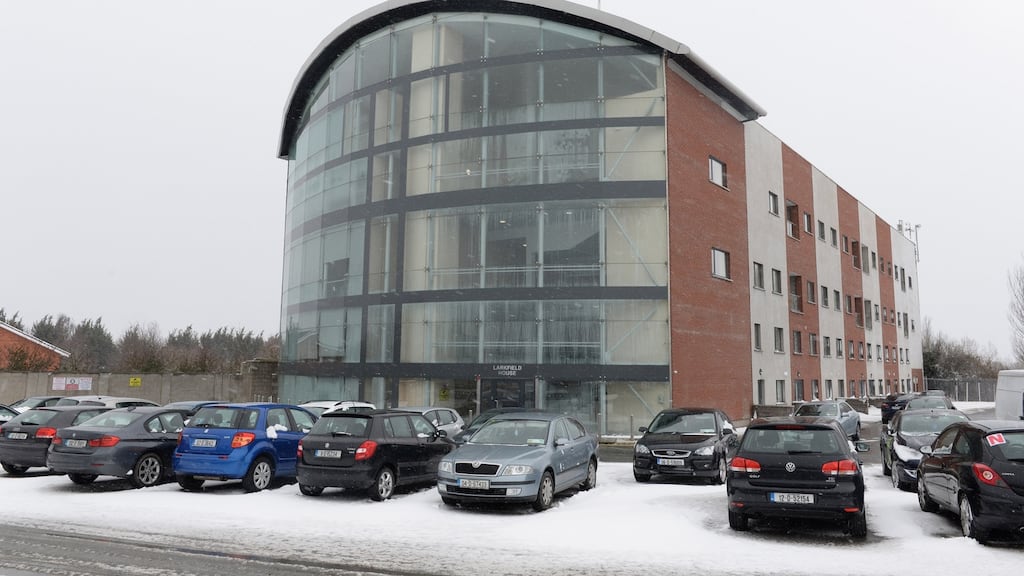 Larkfield House, Dublin. Housing assistance has been suspended to tenants as the council awaits a decision from An Bord Pleanála as to whether the building complies with planning. Photograph: Dara Mac Dónaill/The Irish Times