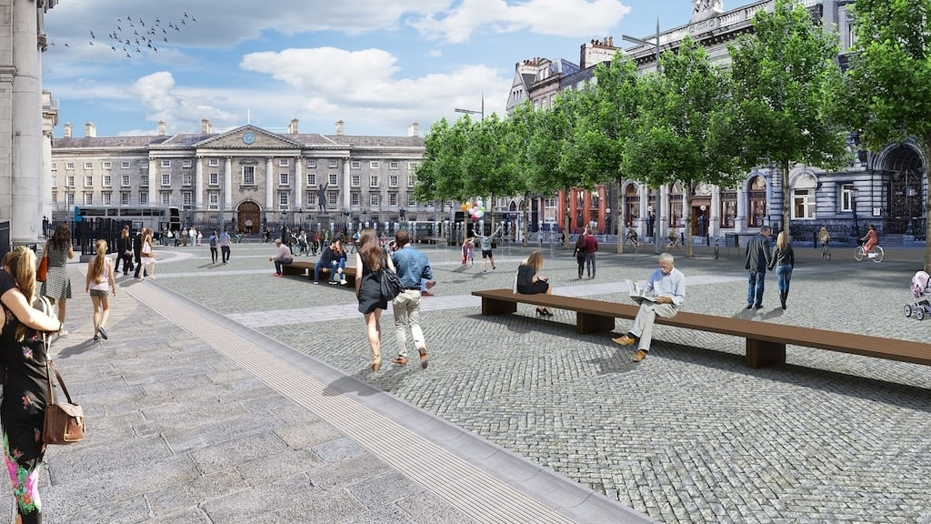 Artist’s impression of the proposed College Green plaza - discussions are continuing on the plans