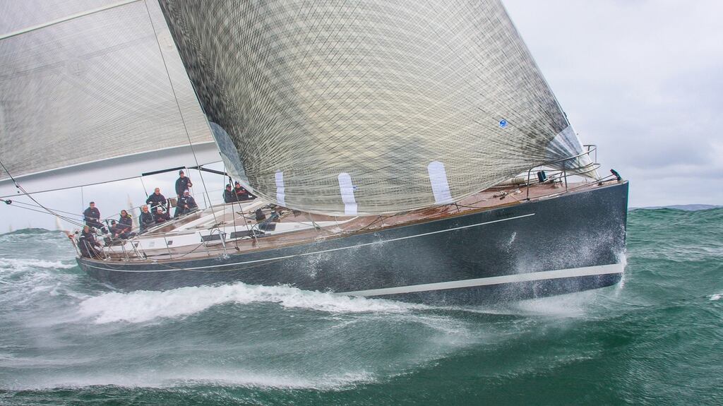 Michael Cotter’s Whisper from the Royal St George Yacht Club set a course record in the 2009 Dún Laoghaire to Dingle Race. Photograph: David O’Brien.