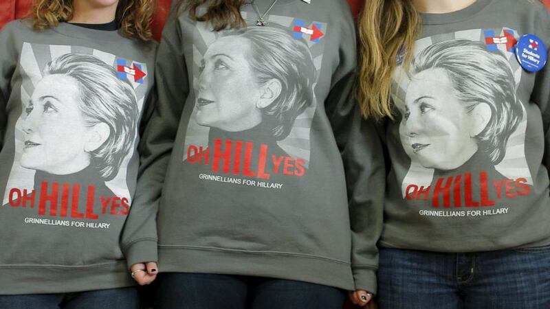 Oh Hill yes: Hillary Clinton supporters wait for the Democratic presidential candidate. Photograph: Brian Snyder/Reuters