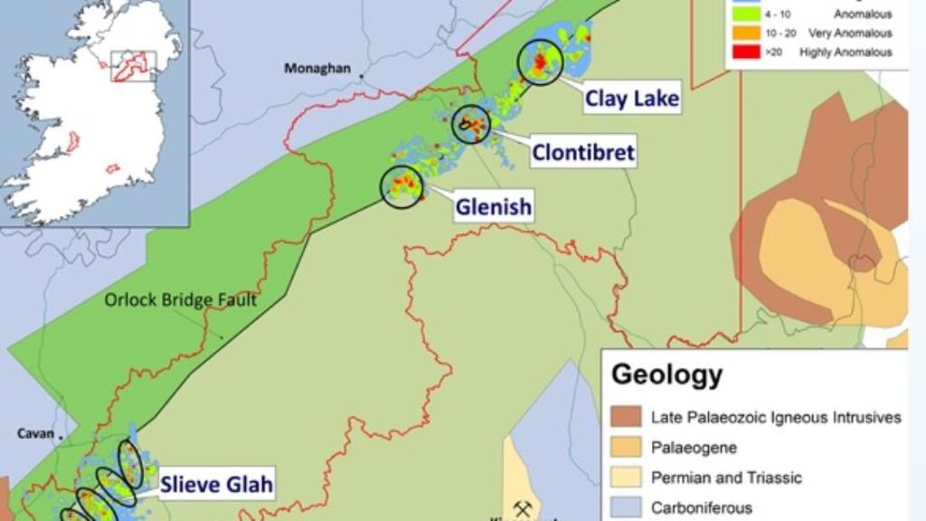 Conroy Gold last week announced positive results from an independent structural study undertaken at its Slieve Glah gold target, which is approximately 40km to the south east of Clontibret