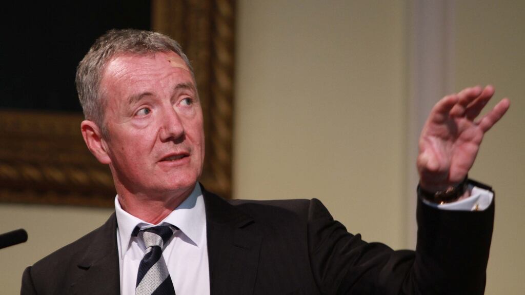 Aidan Heavey speaking at a Tullow Oil annual general meeting in 2015. Photograph: Nick Bradshaw