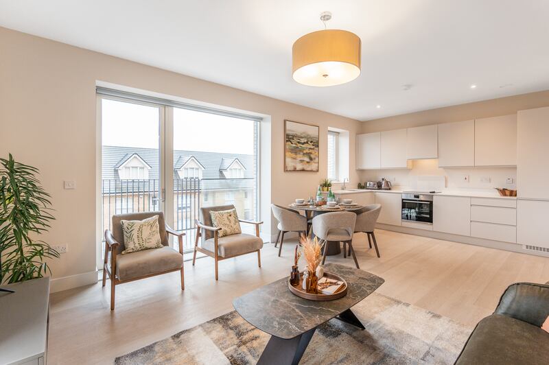 Kitchen and living area