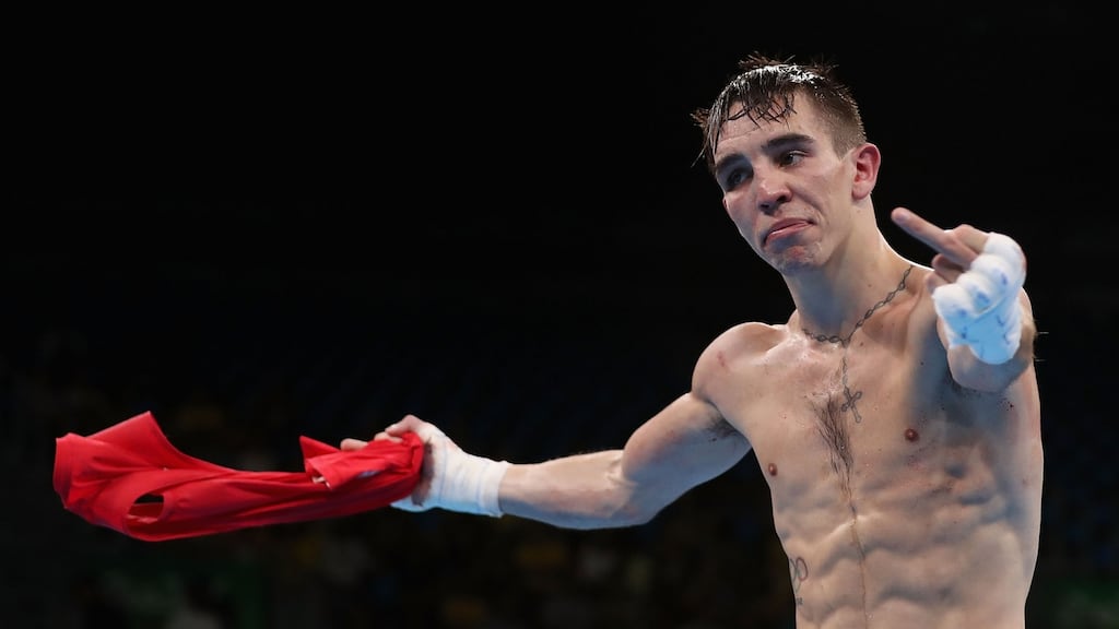 Michael  Conlan: “AIBA cheats, they’re f**king cheats. That’s me, I’ll never box for AIBA again, they’re cheating b****rds, they’re paying everybody. I don’t give a f**k for cursing on TV.” Photograph: Christian Petersen/Getty Images