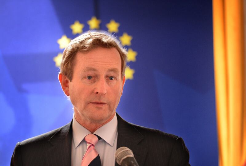 An Taoiseach Enda Kenny, TD speaking at the AEJ lunch, in St. Stephens Green Club, in Dublin on 17th December. Photo: Dara Mac Dónail / The Irish Times
