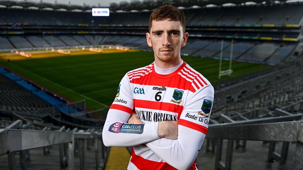 Mark Keane of Ballygiblin, Cork, is ready for one of the toughest games of the year against Mooncoin of Kilkenny at Croke Park. Photograph: Sportsfile
