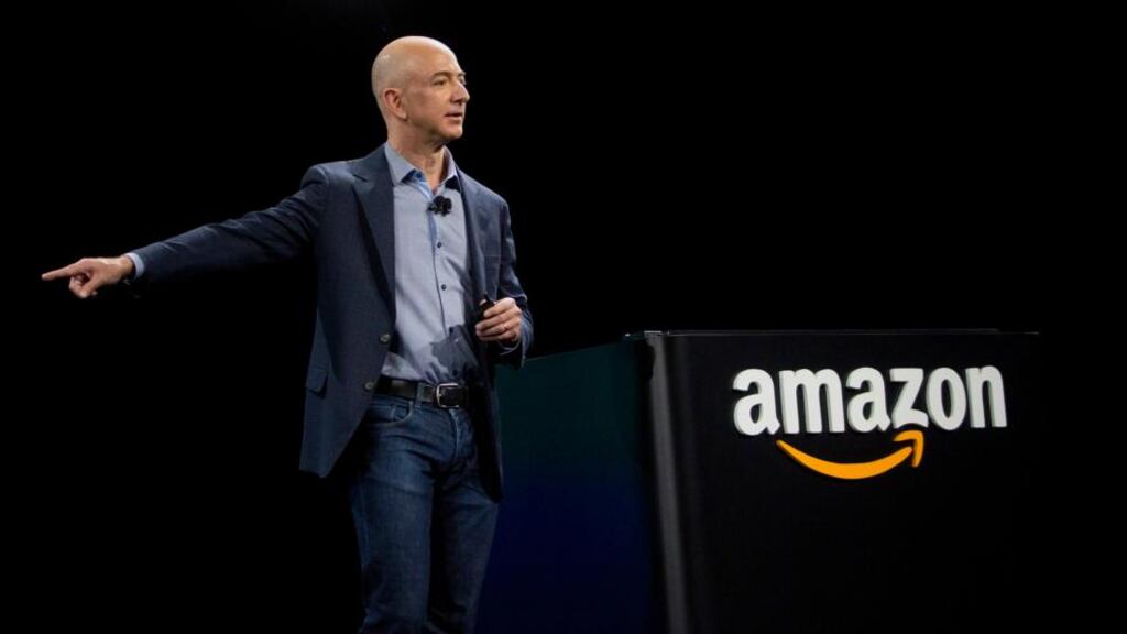 Jeff Bezos, chief executive officer of Amazon: has made video games a focus of a strategy to add more entertainment services. Photographer: Mike Kane/Bloomberg