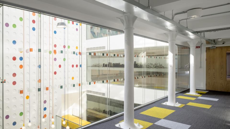 The reworked interior of the Grainstore. Photograph: Donal Murphy