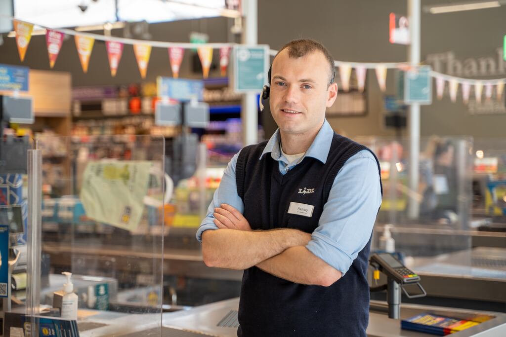 Padraig Walsh from Kilbeggan, Co Westmeath is in the final months of Lidl’s two-year Feed Your Mind programme and has been working as a deputy store manager in the Tullamore store