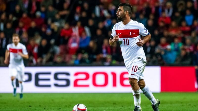 Barcelona’s Arda Turan will captain Turkey at Euro 2016. Photograph: Getty