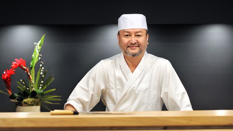 Japanese chef Takashi Miyazaki  at his restaurant Ichigo Ichie in Cork city. Photogaph: Daragh Mc Sweeney/Provision