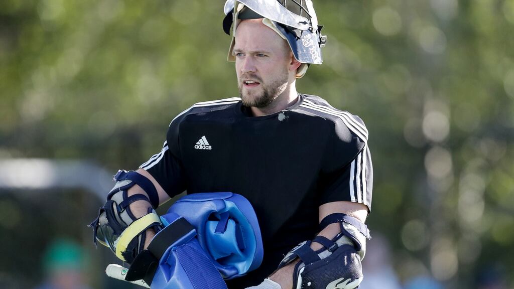 Glenanne goalkeeper Iain Walker was superb between the posts in a game of plentiful chances. Photograph: Laszlo Geczo/Inpho