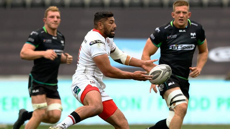 Ulster’s Charles Piutau in action against Ospreys in the Guinness Pro12 last April. Photograph: Simon King/Inpho